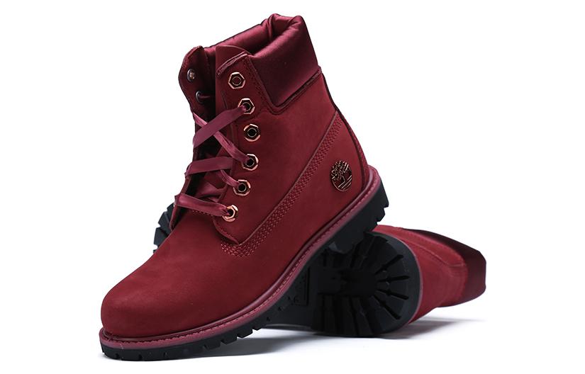 (WMNS) Timberland 6" Premium Waterproof Boot 'Burgundy Nubuck' A1SC7