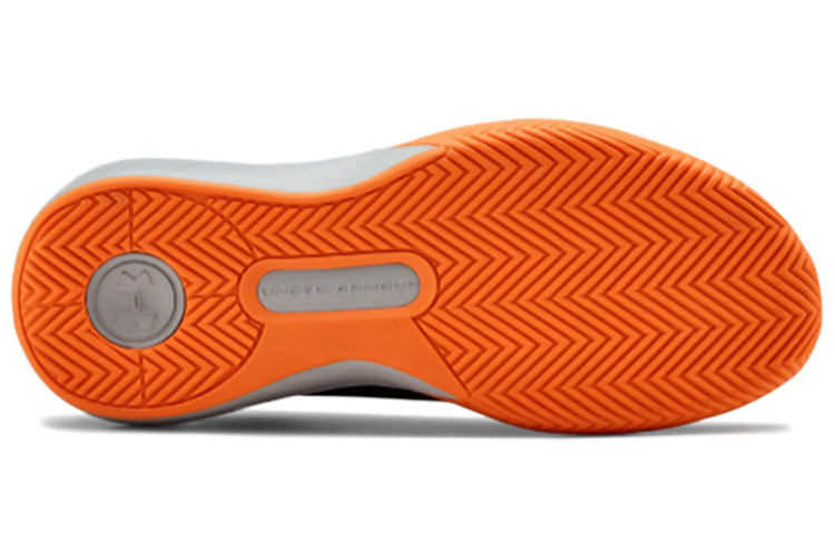 (GS) Under Armour Lockdown 4 Gray/Orange 3022123-102