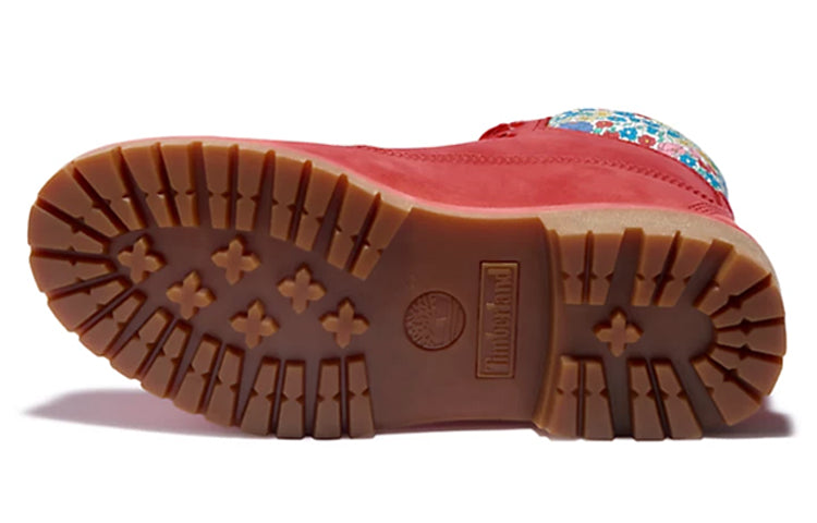 (WMNS) Timberland Made With Liberty Fabrics 6 Inch Boots 'Red' A42DEL61