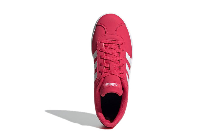 (GS) adidas VL Court 2.0 K 'Red White' FW3939