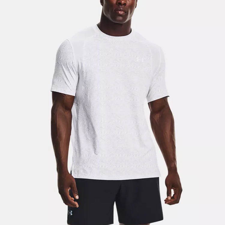 Under Armour Iso-Chill Run 200 Print Short Sleeve 'White' 1366497-100
