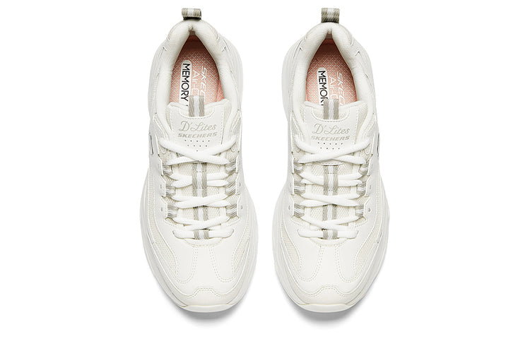 (WMNS) Skechers D'Lites 4.0 'White Grey' 149492-WGY