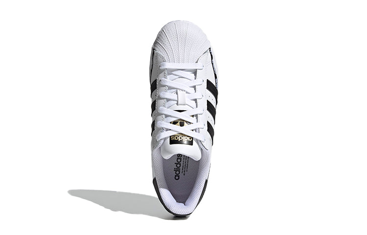 (GS) adidas Superstar J 'Wordmark Heel Stripe - Cloud White' FX5871