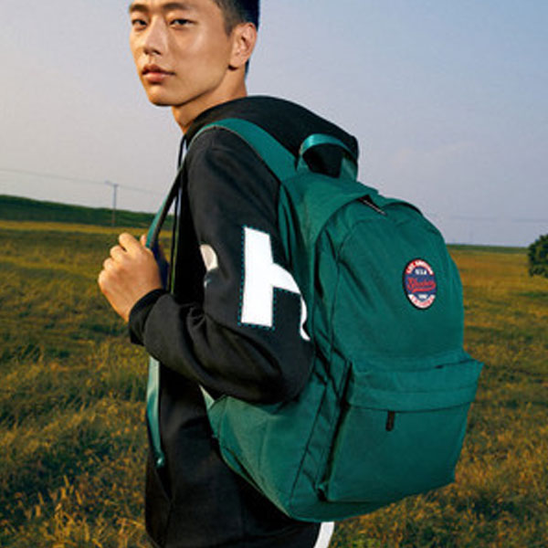 Skechers Retro Student Zipper Fabric Backpack 'Green' L419U033-00AS