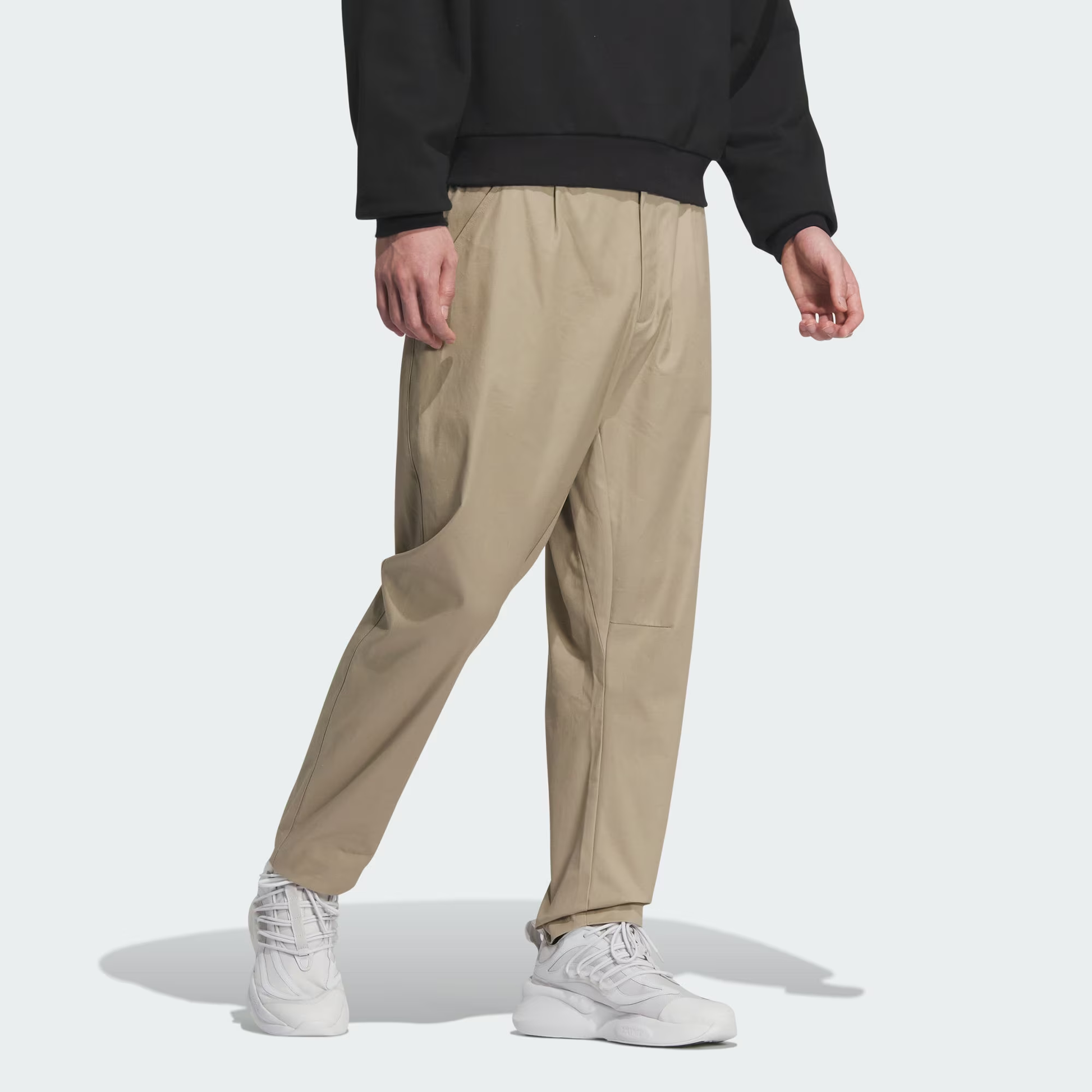 adidas Small Logo Woven Pants Asia Sizing 'Tan' JE6110