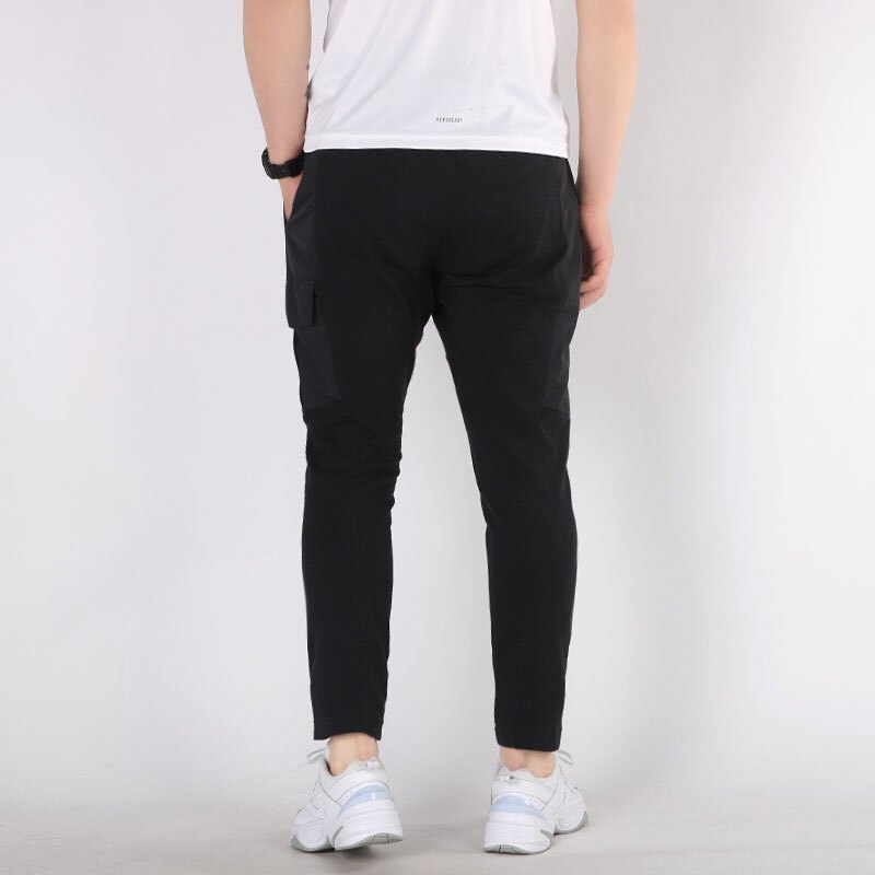 Nike Sportswear Logo Splicing Athleisure Casual Sports Pants Black CJ4334-010