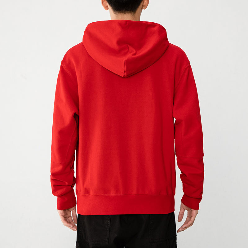 Men's Air Jordan Woven Label Logo Sports Hooded Jacket Red DH7727-687