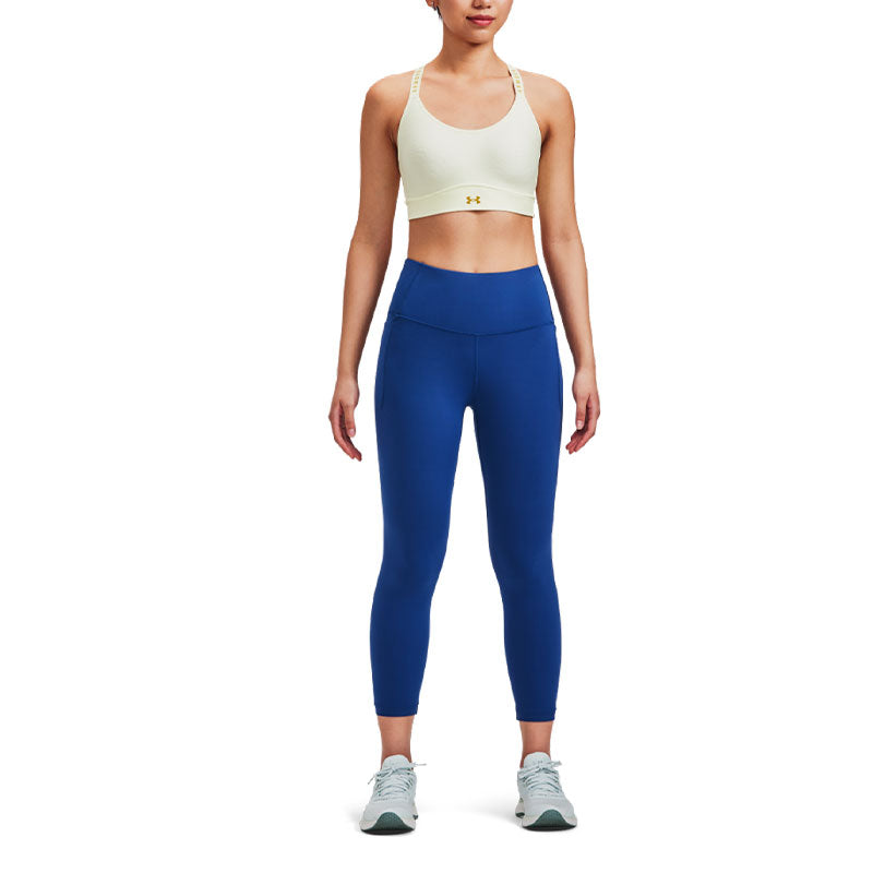 (WMNS) Under Armour Infinity Mid Covered Sports Bra 'Lemon Yellow' 1363353-785