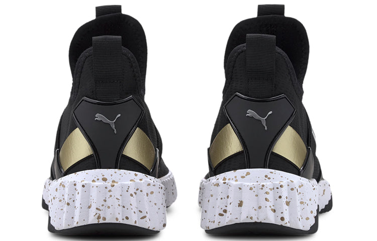 (WMNS) PUMA Defy Mid Metal 'Black Gold' 193044-01