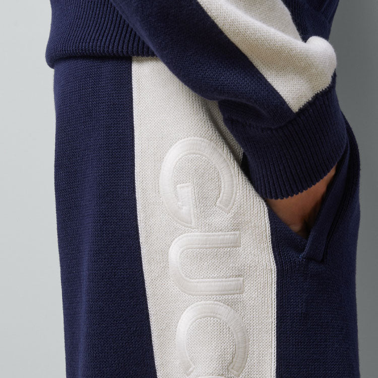 Gucci Cotton Knit Shorts 'Blue Ivory' 770782-XKDOM-4492