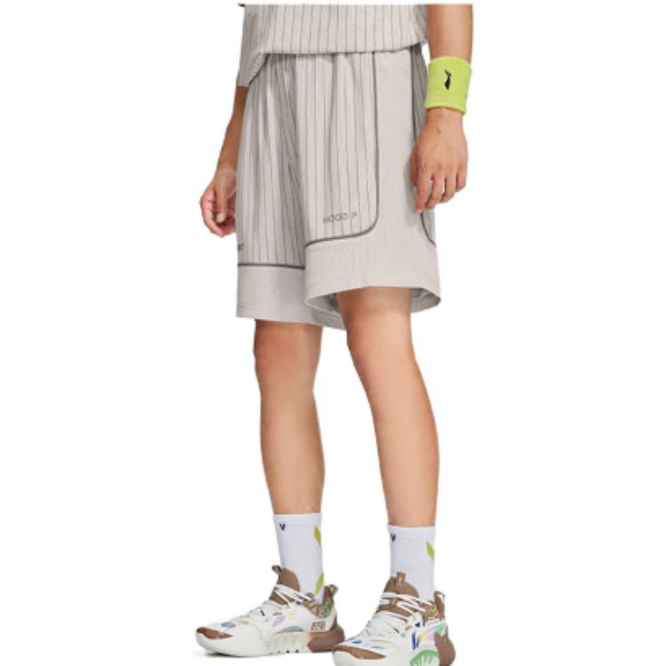 Li-Ning Casual Sport Lined Shorts 'Beige' AAPS235-1