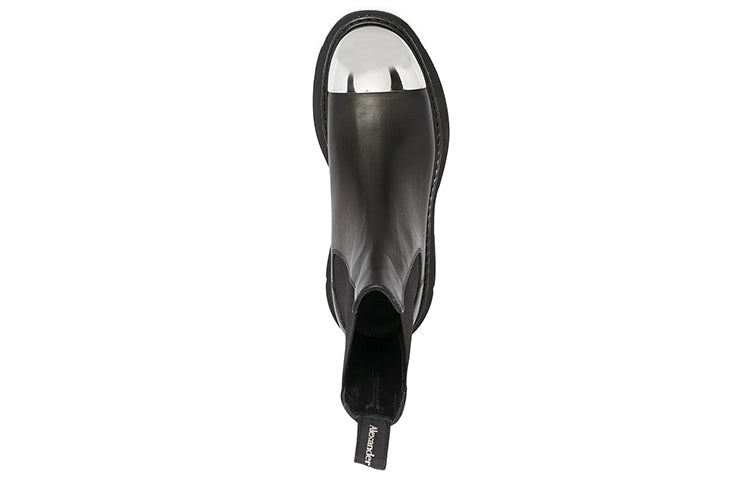 Alexander McQueen Tread Slick Boot 'Black Silver' 634614WHXHF1081