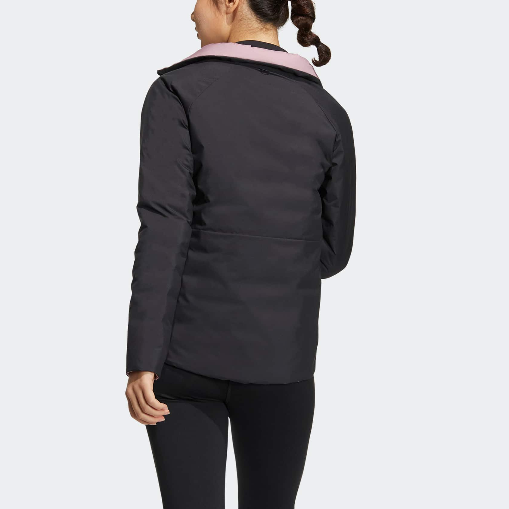 (WMNS) adidas Long Down Jacket Asia Sizing 'Pink' HN1999