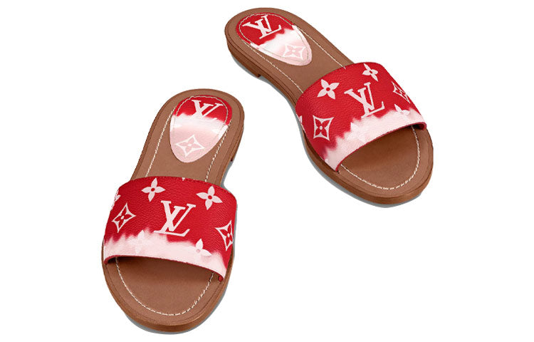 (WMNS) LOUIS VUITTON Lock It Slides 'Red Monogram' 1A7TNC