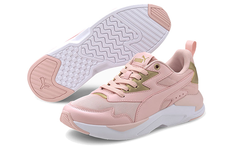 (WMNS) PUMA X-Ray Lite Metallic Low Running Shoes Pink/Gold 374737-02