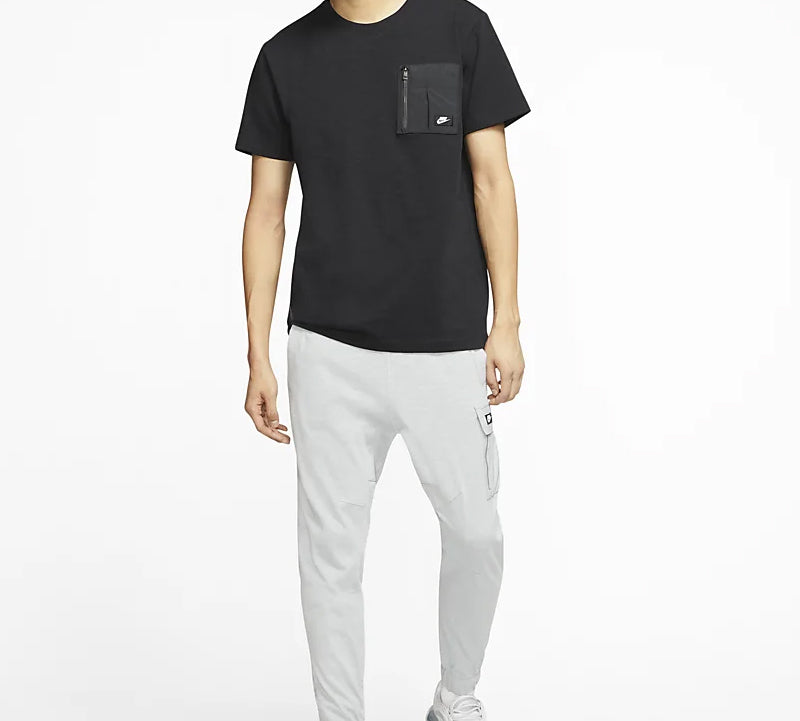 Nike Sportswear Zipper Pocket Short Sleeve Black CJ4324-010