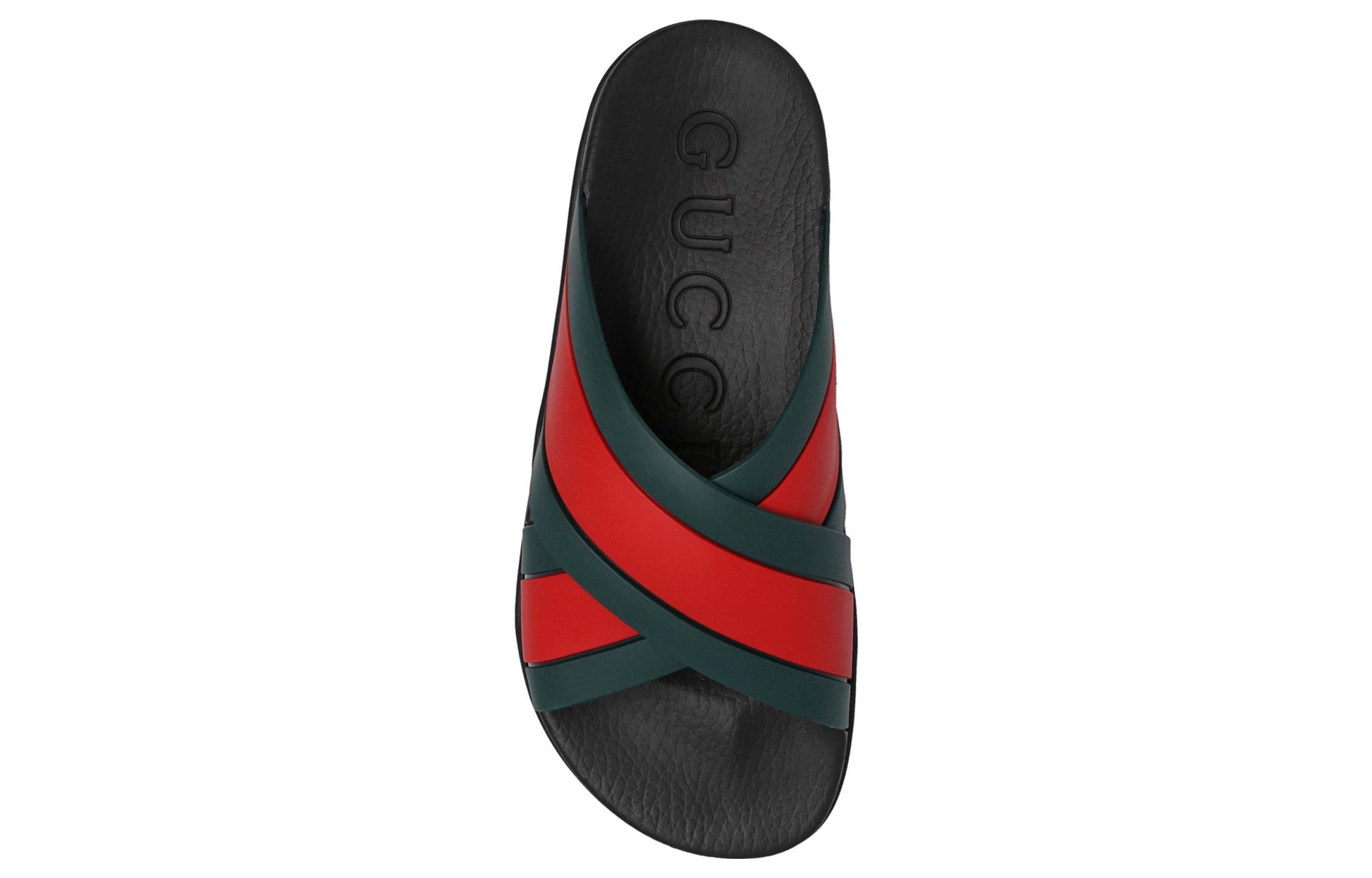 (WMNS) Gucci Slide Web Stripe 'Black' 627820-J8700-8460