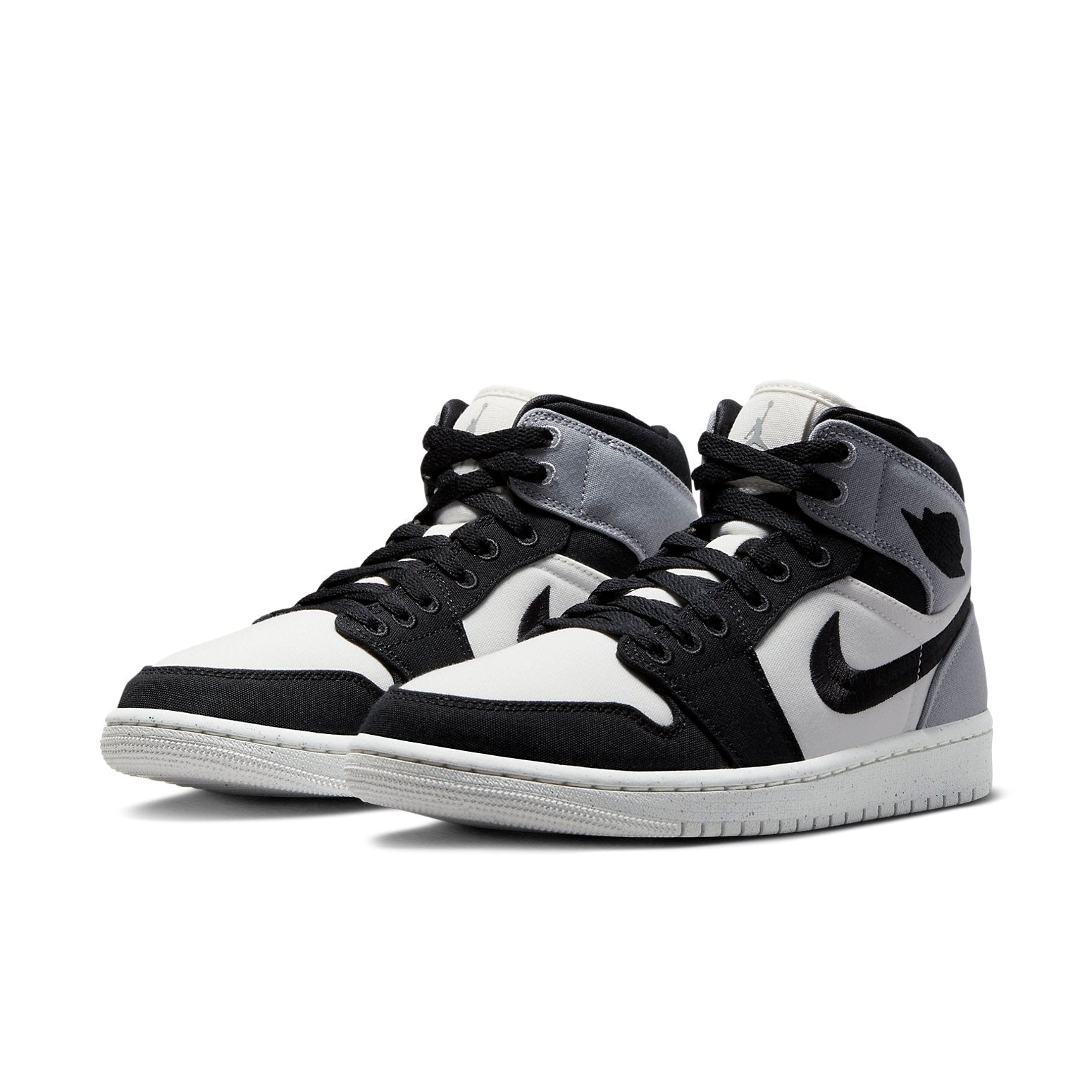 (WMNS) Air Jordan 1 Mid SE 'Canvas Steel Grey' DV0427-100
