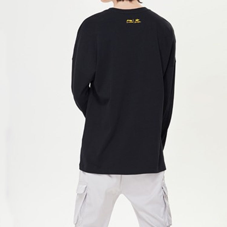 Li-Ning David Graffiti Crossover Loose Long Sleeves Black AHSP553-2