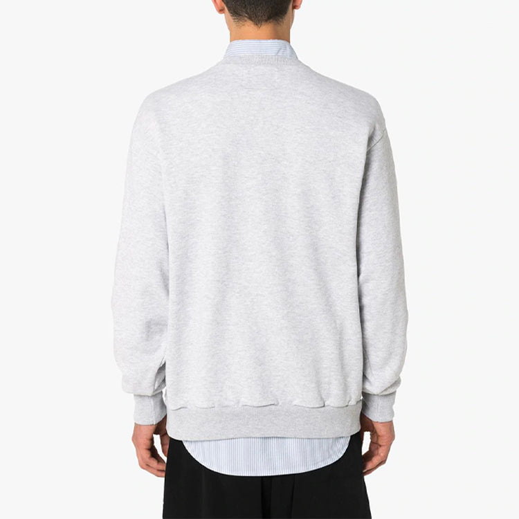 WTAPS Dawn. Design Crew Neck / Sweatshirt. Copo Letters Printed Pullover Sweatshirt Unisex Light Grey 201ATDT-CSM17