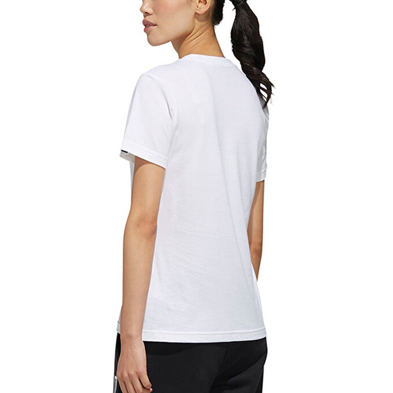 (WMNS) adidas Boxed Logo Graphic T-Shirt Asia Sizing 'White Teal' FM6147