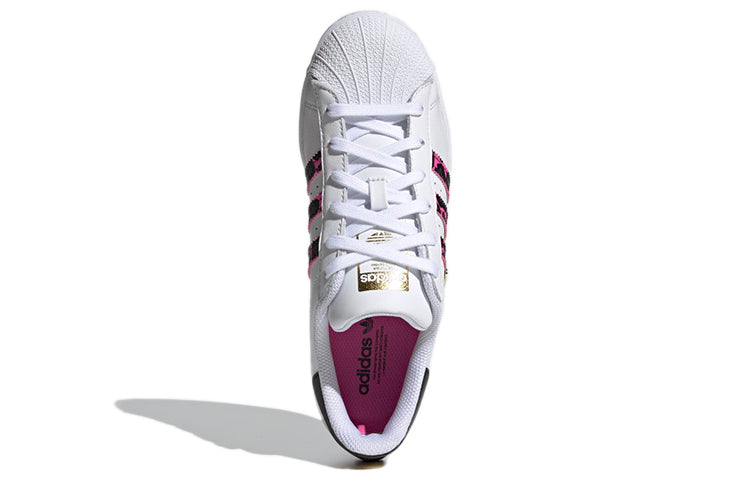 (WMNS) adidas originals Superstar 'White Black Gold' FX6037