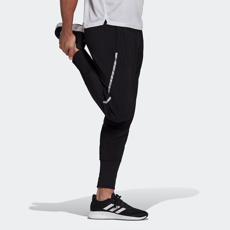 Men's adidas Logo Bundle Feet Casual Sports Pants/Trousers/Joggers Japanese Version Black H58570