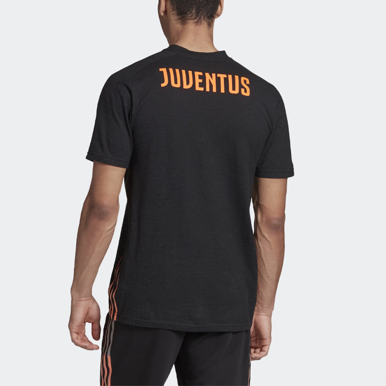 adidas Juventus Travel Tee 'Black App Signal Orange' FR4209