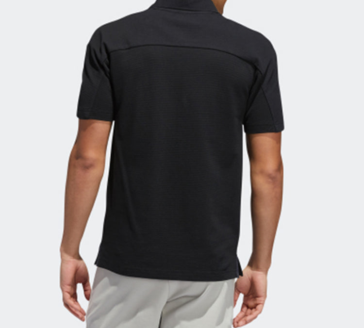Men's adidas WJ POLO Short Sleeve POLO Black Polo Shirt FT2760