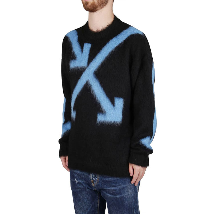 Men's Off-White SS21 Arrow Printing Black OMHA036F20KNI0021040