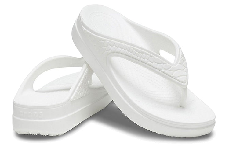 (WMNS) Crocs Sloane Snake Lightweight Cozy Sports Slippers White 206918-100