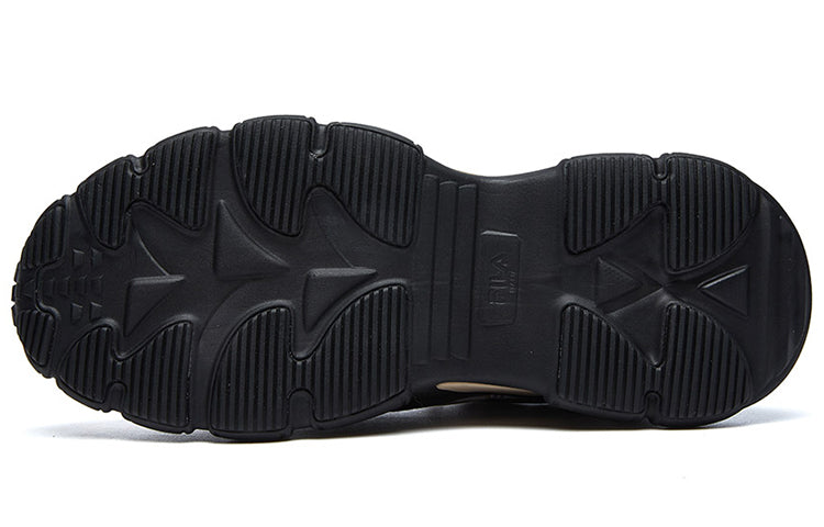 Lanvin x FILA Low-Top Running Shoes Black/Yellow F12M144145FBN