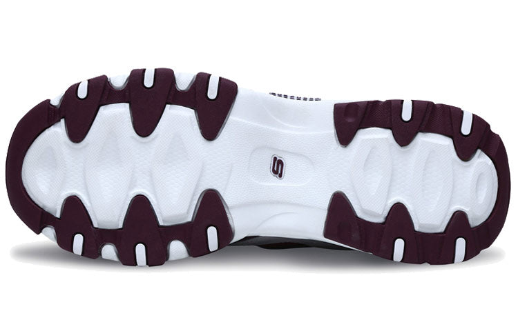 (WMNS) Skechers D'Lites 2.0 Sports Shoes Deep Wine 66666077-WINE