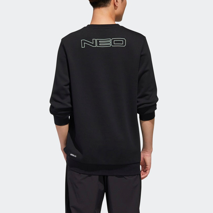 adidas neo M Egame Sweat Casual Sports Round Neck Pullover Black GL7179