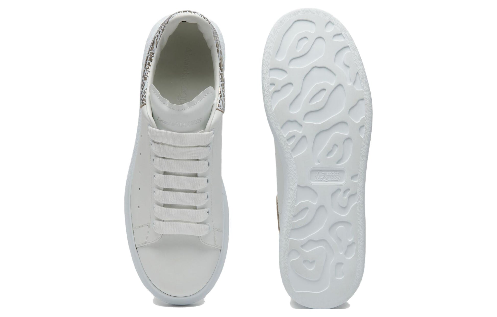 Alexander McQueen Oversized Sneakers 'White Silver' 777220WIE9I9071