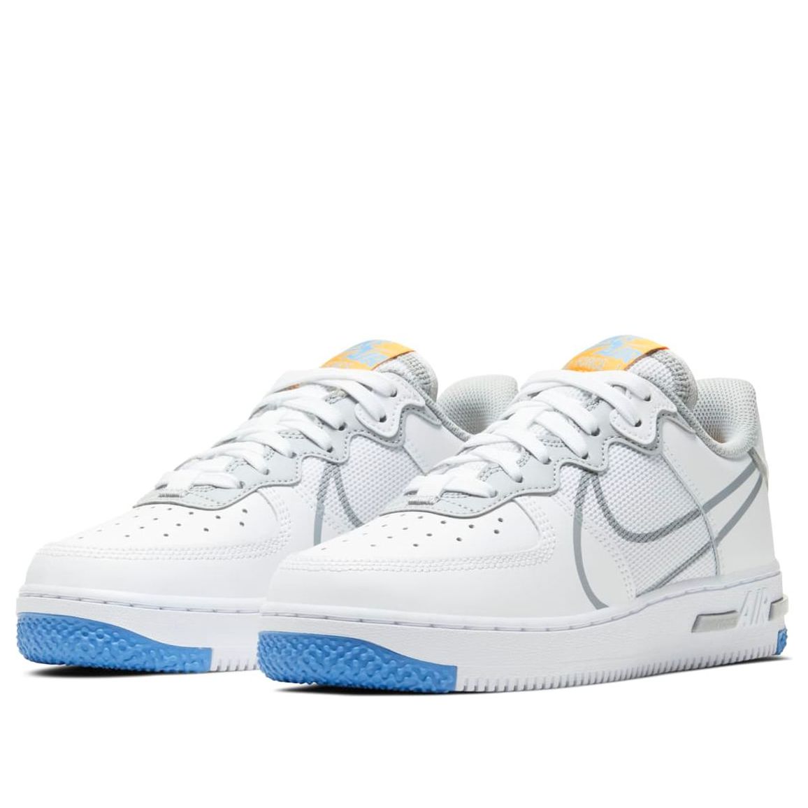 (GS) Nike Air Force 1 React SU 'White Light Smoke Grey' CT5117-102