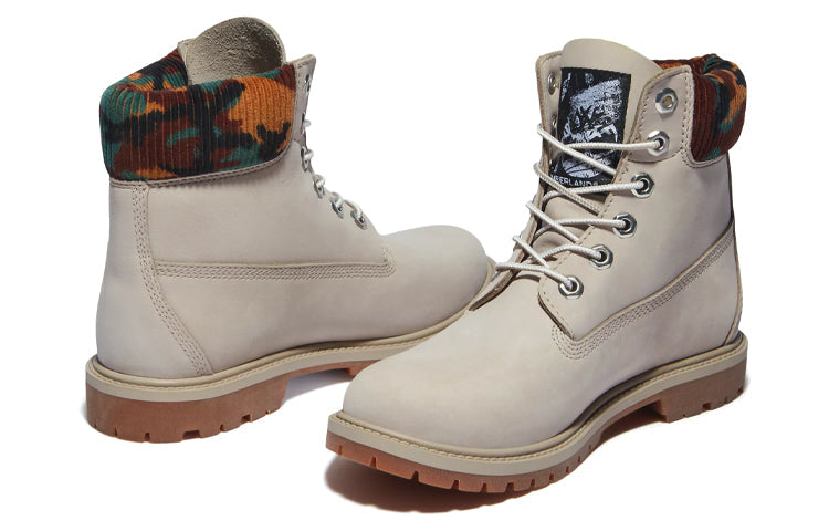 (WMNS) Timberland Heritage 6 Inch Waterproof Boots 'Beige Nubuck with Camo' A2M83K51
