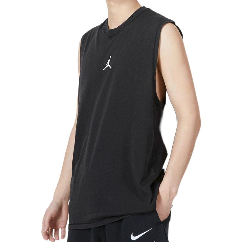 Air Jordan Casual Breathable Running Solid Color Sports Basketball Breathable Vest Black DM1828-010