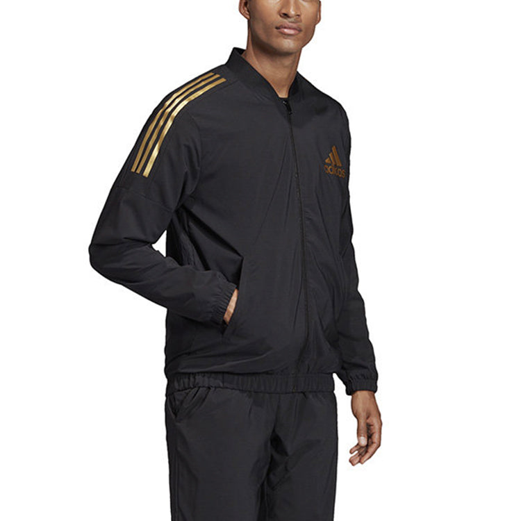 adidas Casual Training Sports Jacket Black DX7717