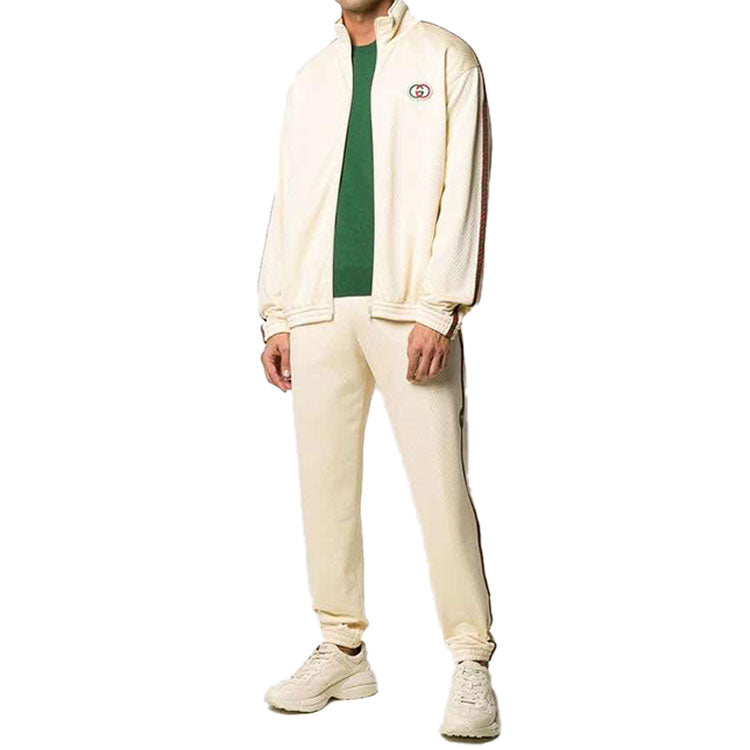 Gucci Chest Logo Zip Jacket 'White' 599359-XJB1N-9192