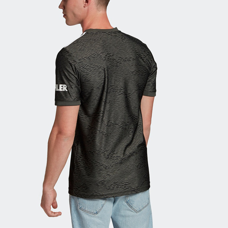adidas MUFC A JSY 20-21 Season Manchester United Away SW Fan Edition Sports Short Sleeve Jersey Green EE2378