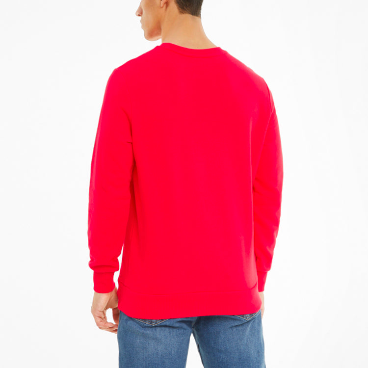 PUMA Classics Logo Crew TR Sweater 'Red White' 531366-11