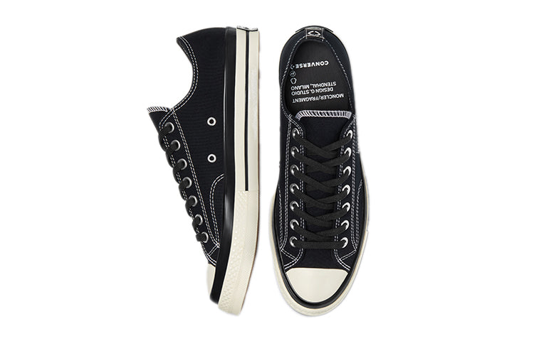 Converse Fragment Design x Moncler x Chuck 70 Low 'Black' 172320C