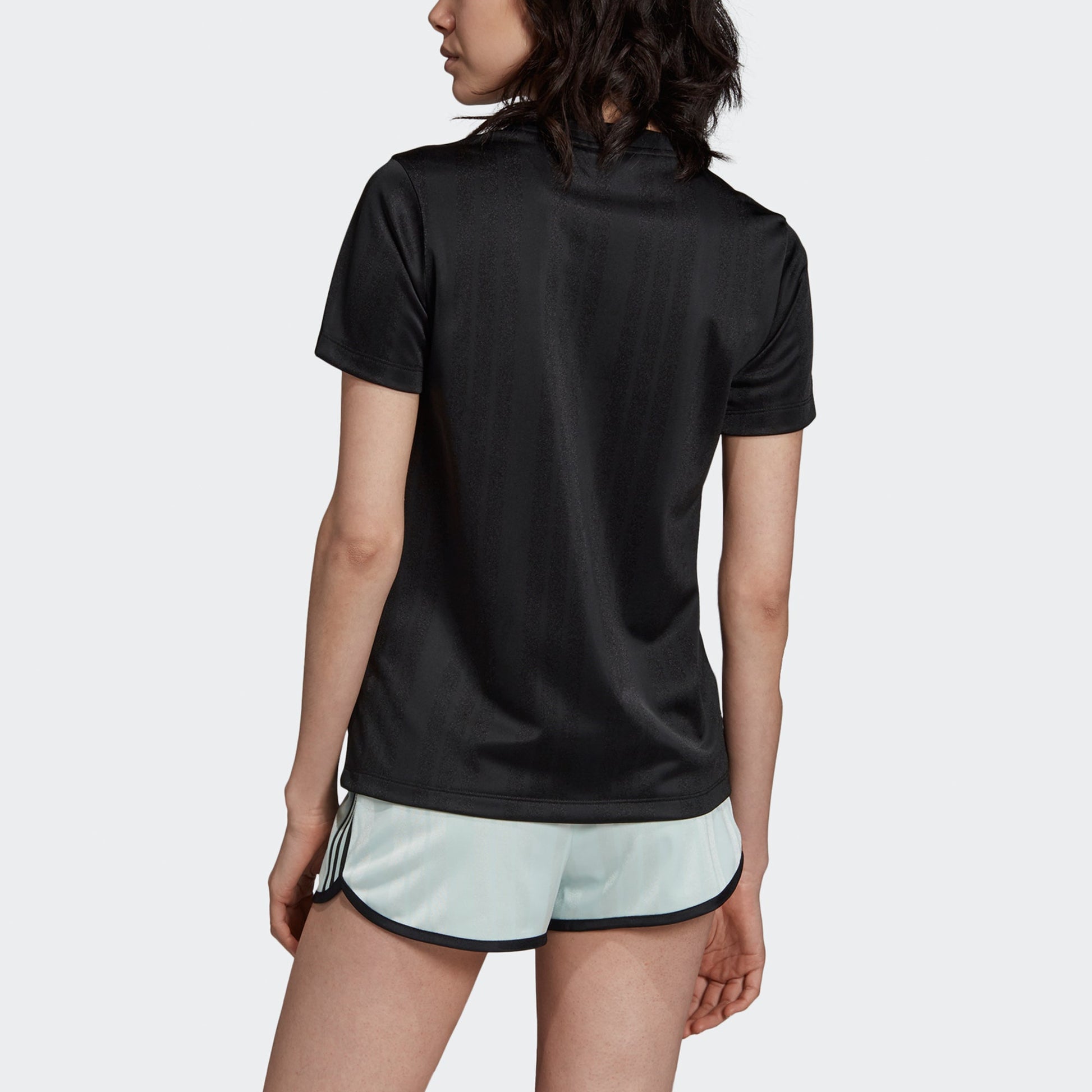 (WMNS) adidas originals Trefoil Tee Casual Sports Round Neck Alphabet Printing Short Sleeve Black DV0116
