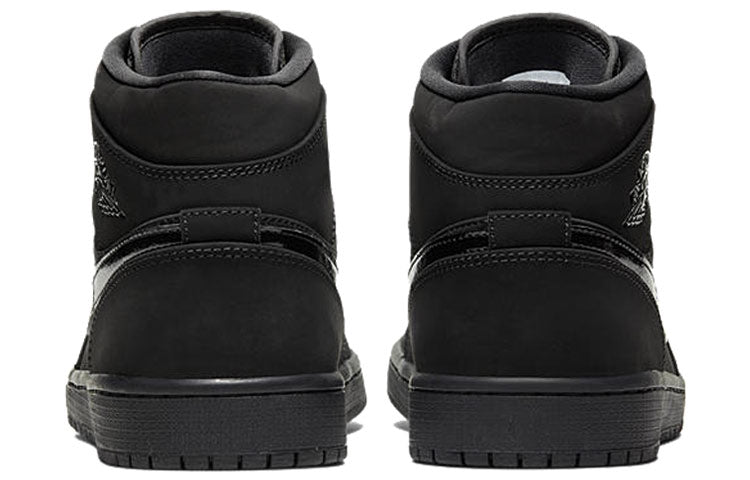 Air Jordan 1 Mid 'Triple Black Suede' 554724-056