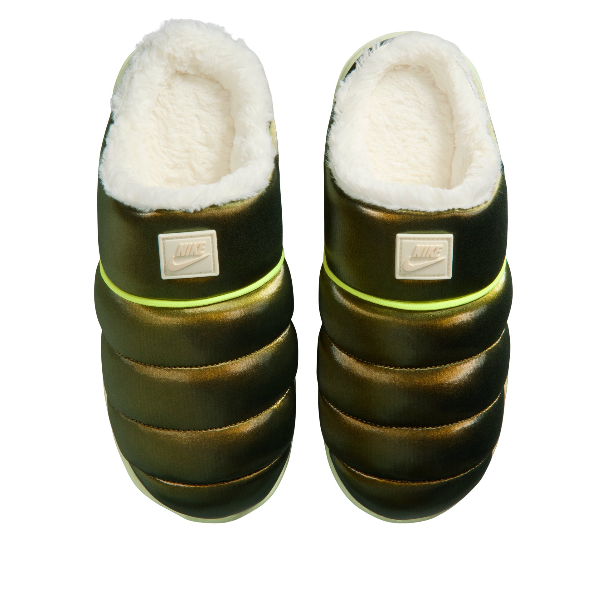 (WMNS) Nike Burrow SE Slides 'Olive Aura Soft Pearl Volt' HV5745-300