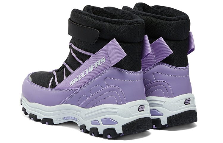 (GS) Skechers Winter Comfy Boots 'Black Purple' 664200L-BKLV