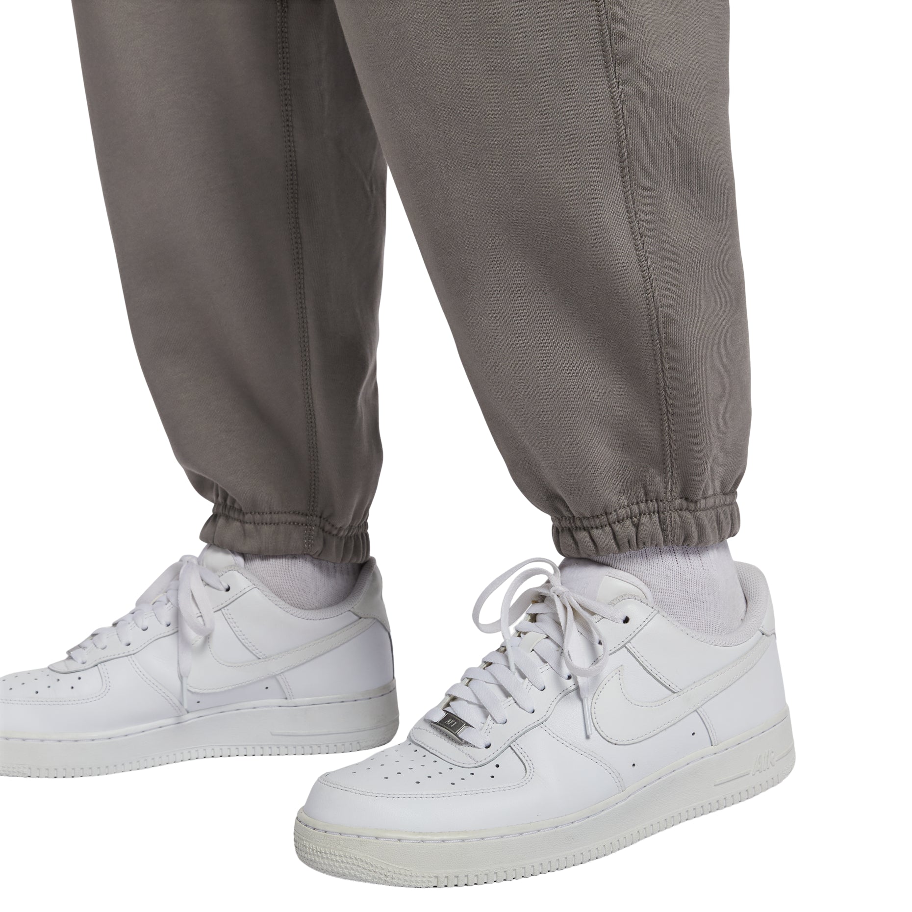 Nike Solo Swoosh Cuffed Fleece Trousers 'Cave Stone' HV1089-289
