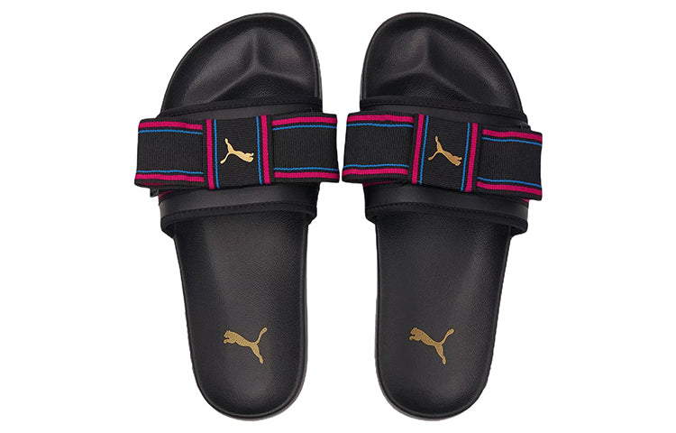 (WMNS) PUMA Leadcat 20 Bow Kadin Sports Slippers Black 384152-01