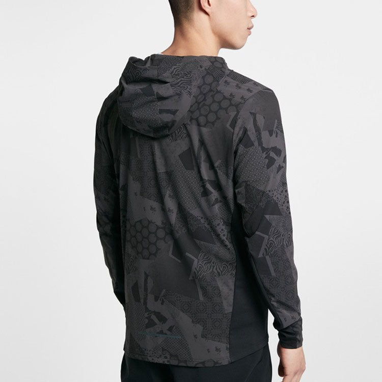 Nike Flex Running Training Sports Hooded Jacket Gray Dark gray BV6003-010